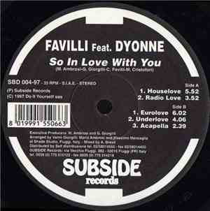 Favilli Feat. Dyonne - So In Love With You