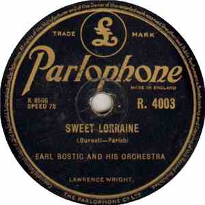 Earl Bostic And His Orchestra - Sweet Lorraine / Melody Of Love
