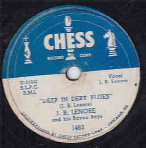 J. B. Lenore - Deep In Debt Blues / Carrie Lee