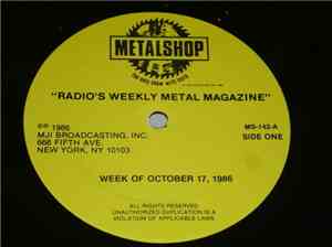 Various - Metalshop - Radio's Weekly Metal Magazine (Week Of October 17, 19 ...
