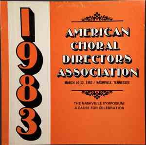 The West Texas State University Chorale - 1983 American Choral Directors As ...