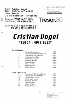 Cristian Vogel - Busca Invisibles