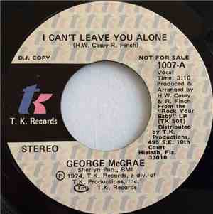 George McCrae - I Can't Leave You Alone