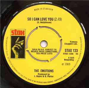 The Emotions - So I Can Love You