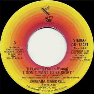 Barbara Mandrell - (If Loving You Is Wrong) I Don't Want To Be Right