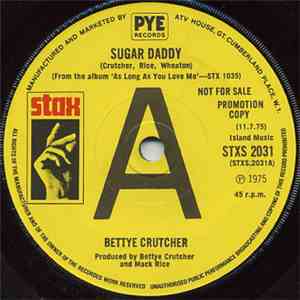 Bettye Crutcher - Sugar Daddy
