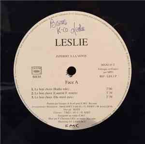 Leslie - Le Bon Choix