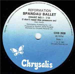 Spandau Ballet - Chant No. 1 (I Don't Need This Pressure On)