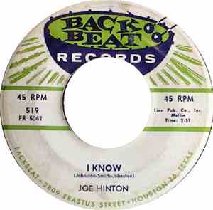 Joe Hinton  - I Know / Ladder Of Prayer
