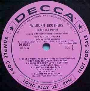 Wilburn Brothers - Wilburn Brothers (Teddy And Doyle)