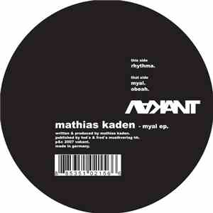 Mathias Kaden - Myal EP