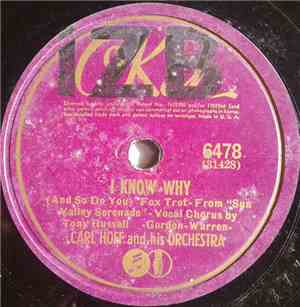 Carl Hoff And His Orchestra - I Know Why / Kentucky Babe
