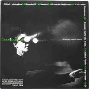 Laurie Anderson - Selections From United States Live
