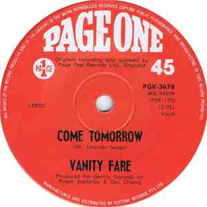 Vanity Fare - Come Tomorrow / Megowd (Something Tells Me)