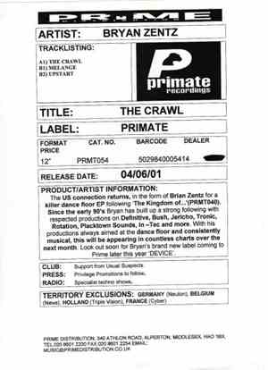Bryan Zentz - The Crawl EP