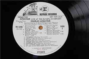 Charles Aznavour - Live - At The Olympia In Concert