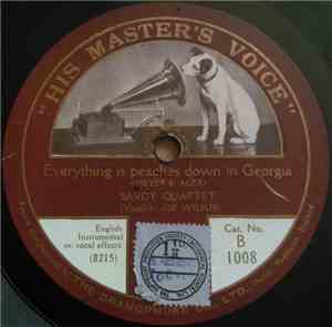 Savoy Quartet - Everything Is Peaches Down In Georgia / The Jazz Band