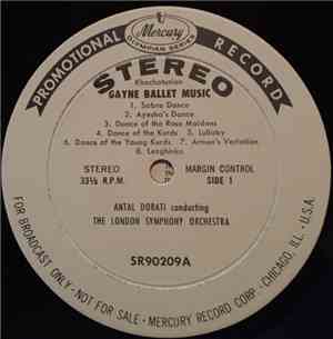 Khachaturian, Tchaikovsky - Antal Dorati, London Symphony - Gayne Ballet Mu ...