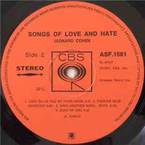 Leonard Cohen - Songs Of Love And Hate