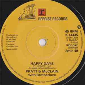 Pratt & McClain With Brotherlove - Happy Days