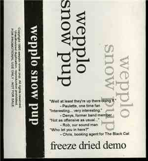 Wepplo Snow Pup - Freeze Dried Demo