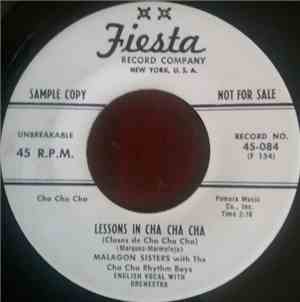 The Malagon Sisters With The Cha-Cha Rhythm Boys - Lessons In Cha Cha Cha / ...