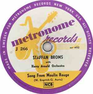 Staffan Broms With Harry Arnold Orchestra - Song From Moulin Rouge / Say It ...