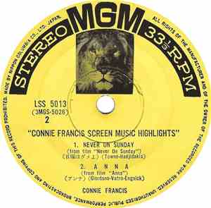 Connie Francis - Screen Music Highlights
