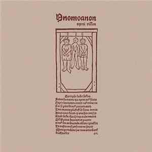 Anomoanon - Envoi Villon