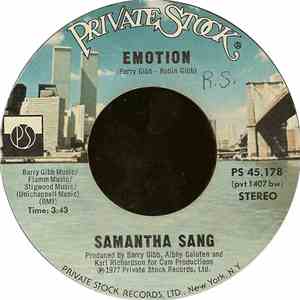 Samantha Sang - Emotion / When Love Is Gone