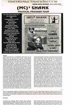 (MC)3 Shank - Political Prisoner Tour