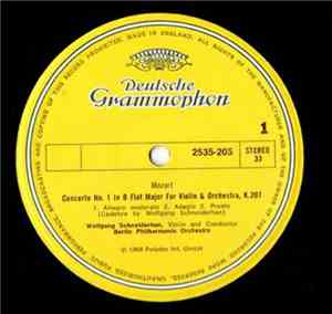 Mozart, Wolfgang Schneiderhan, Berlin Philharmonic Orchestra - Concerto No. ...