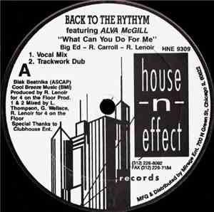 Back To The Rythym - What Can You Do For Me