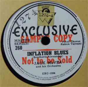 Jack McVea And His Orchestra - Inflation Blues / Butch