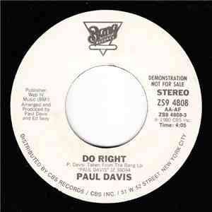 Paul Davis  - Do Right