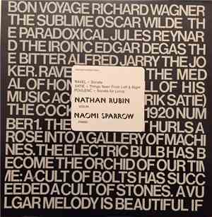 Maurice Ravel, Erik Satie, Francis Poulenc, Nathan Rubin - Ravel Sonata, Sa ...