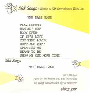 The Dazz Band - SBK Songs (Demo)