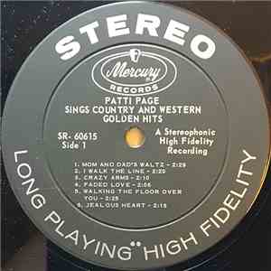 Patti Page - Patti Page Sings Country And Western Golden Hits