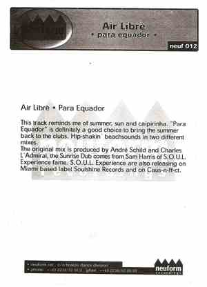 Air Librè - Para Equador