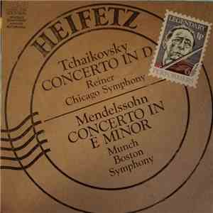 Jascha Heifetz, The Chicago Symphony Orchestra, Boston Symphony Orchestra - ...