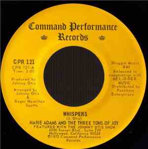 Marie Adams And The Three Tons Of Joy - Whispers