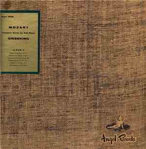 Mozart - Gieseking - Complete Works For Piano Solo Album 1