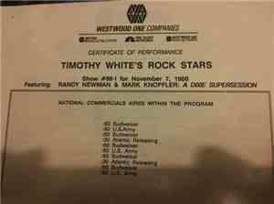 Randy Newman, Mark Knopfler - Timothy White's Rock Stars