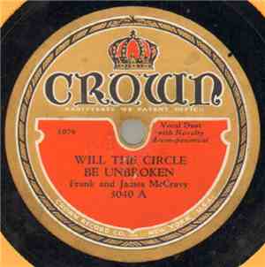 Frank and James McCravy - Will The Circle Be Unbroken / When They Ring The  ...