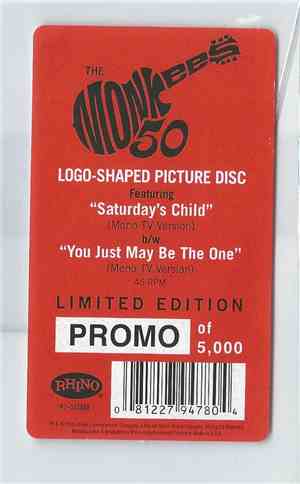 The Monkees - Saturday's Child b/w You Just May Be The One