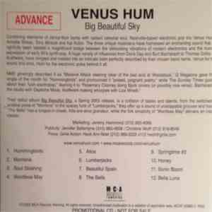 Venus Hum - Big Beautiful Sky
