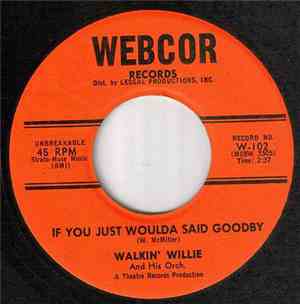 Walkin' Willie - If You Just Woulda Said Goodbye / It Sounds So Funny