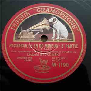 Orchestre Symphonique De Philadelphie Sous La Direction De Léopold Stokowsk ...