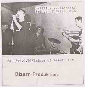 The Fall - 15.9.79/ London/ Prince Of Wales Club