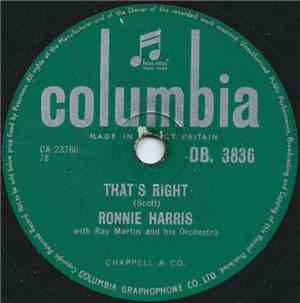 Ronnie Harris - That's Right / A House With Love In It